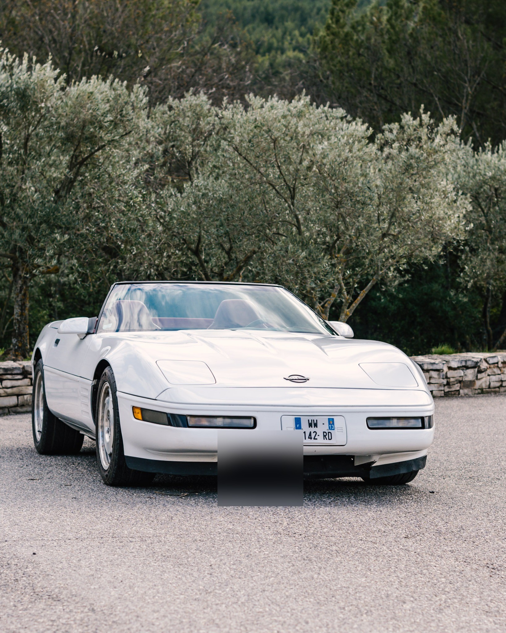 Corvette Cabriolet C4 LT1 vue avant large