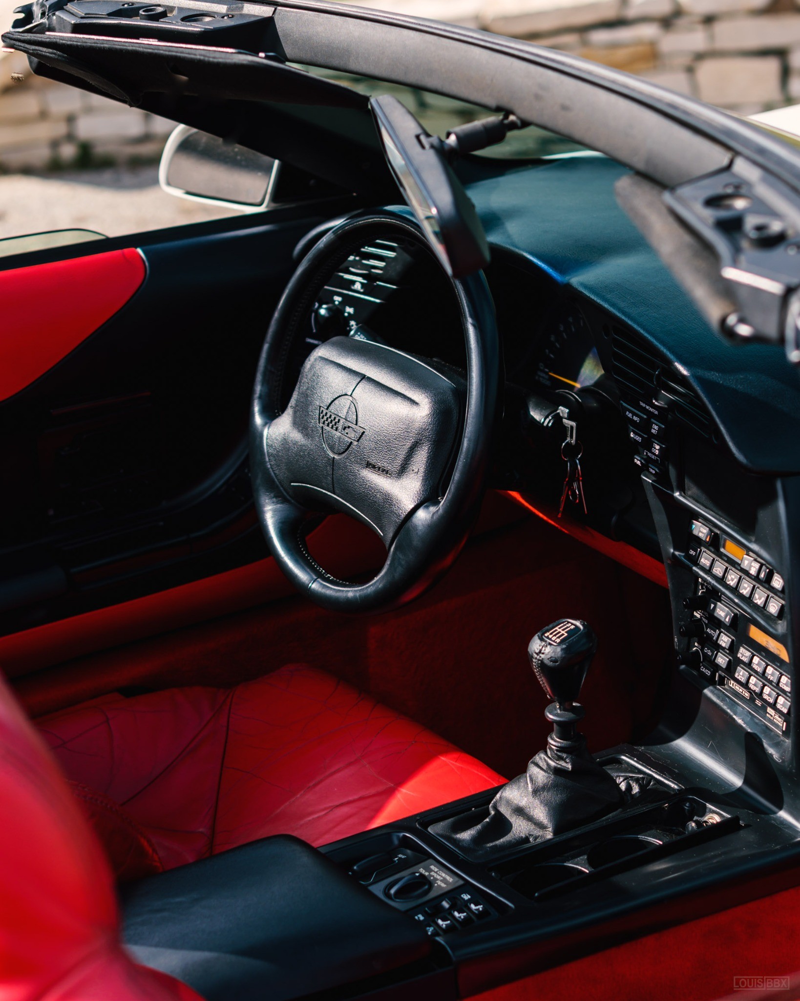 Corvette Cabriolet C4 LT1 cockpit et boîte manuelle